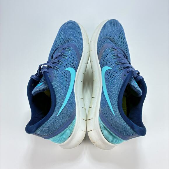 Nike Free RN Blue Moon Lace Up Running Shoes Athletic Sneakers Women's Size 8 - Picture 3 of 10